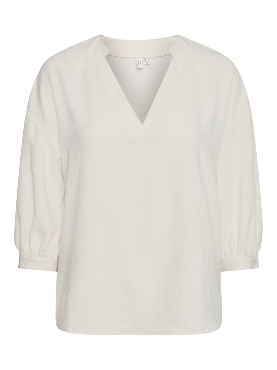 Vmmye 3/4 Top Wvn Btq Ga - Beige