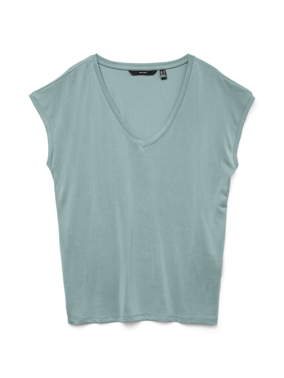 Vmfilli Ss V-neck Tee Ga Noos - Mint