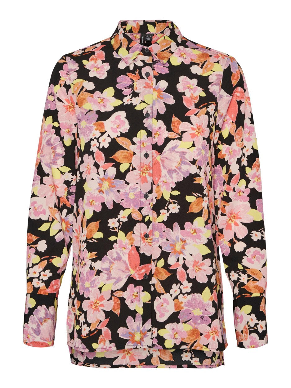Vmlucia Ls Shirt Wvn - Zwart Dessin