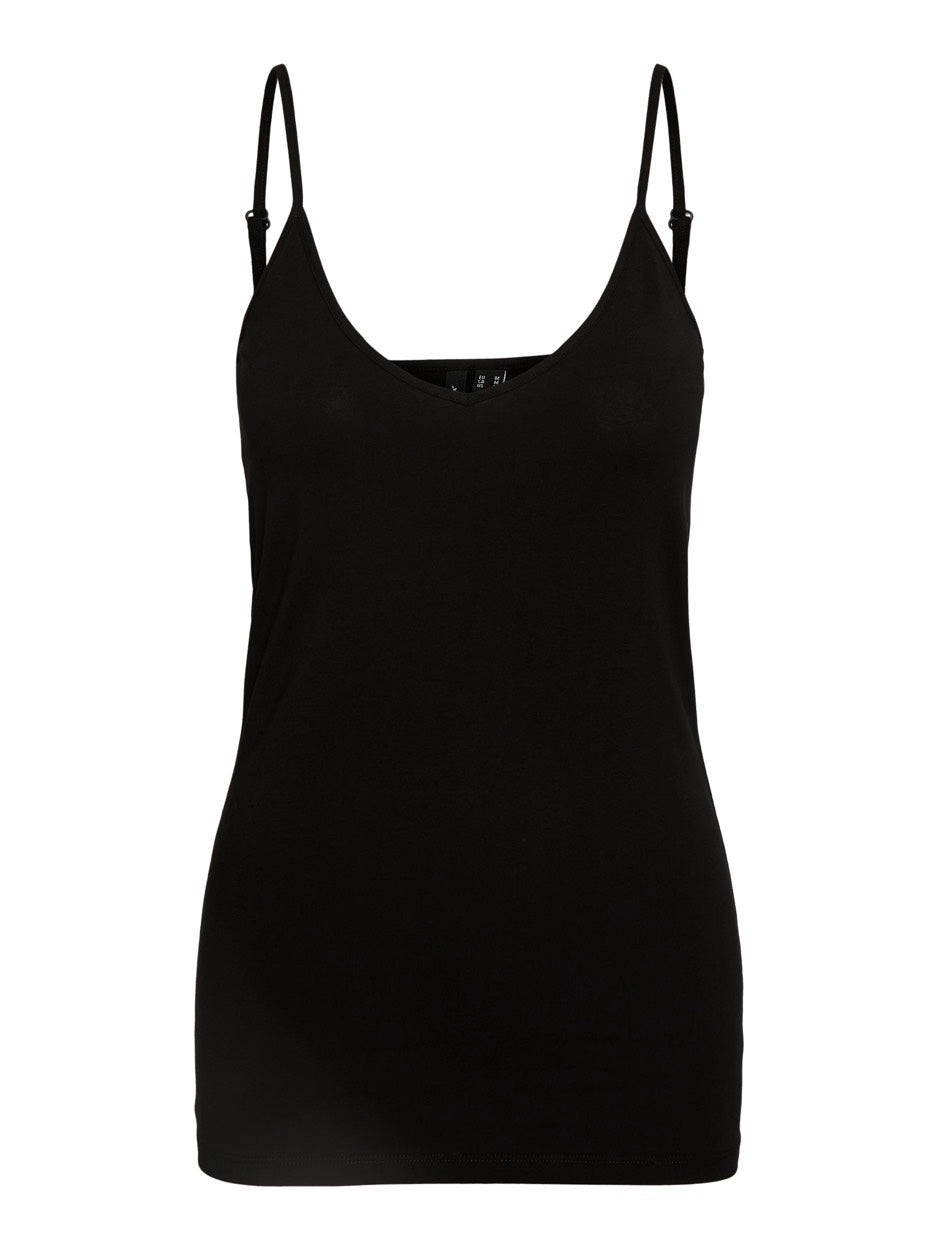 Vmmaxi My Soft V Singlet Noos - Zwart