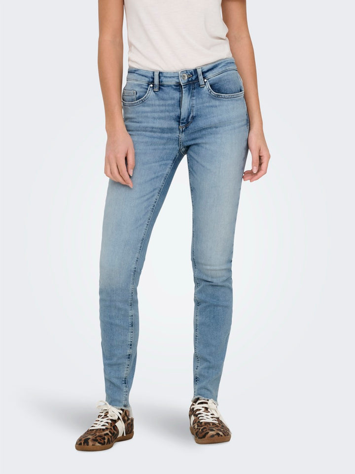 Onlblush Mid Skin Ank Rw Dnm Cro349 - Blue Denim