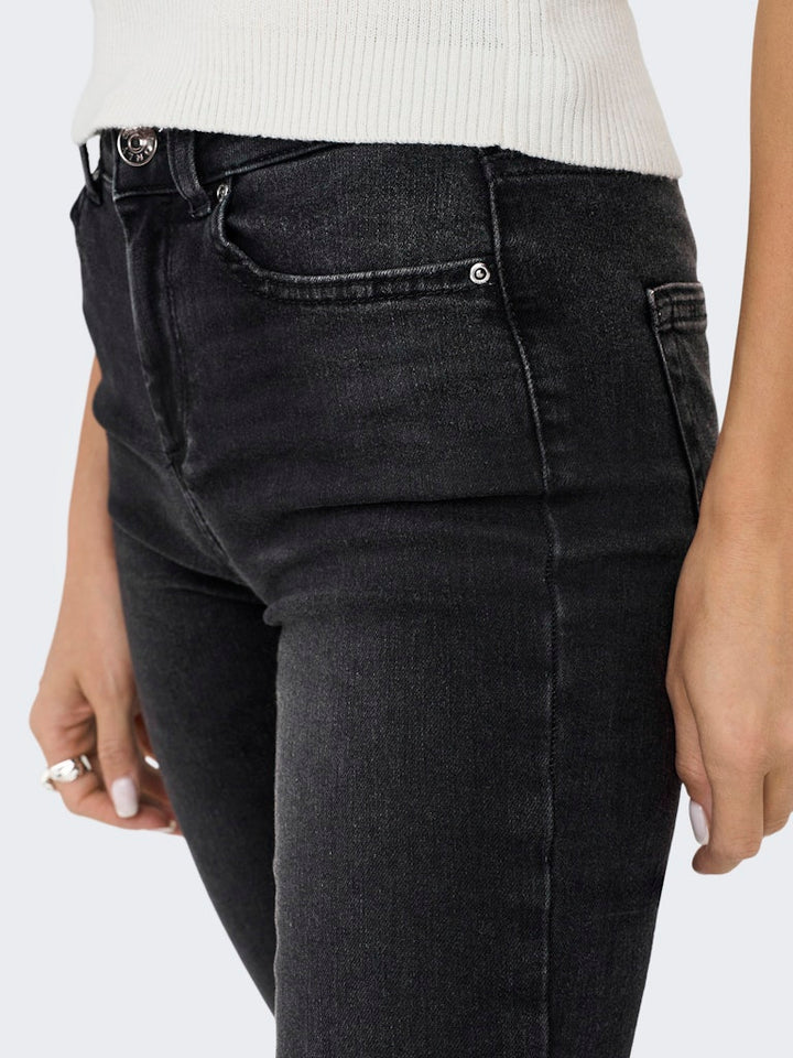 Onlblush Life Mid Sk Dnm Rea1099 No - Black Denim
