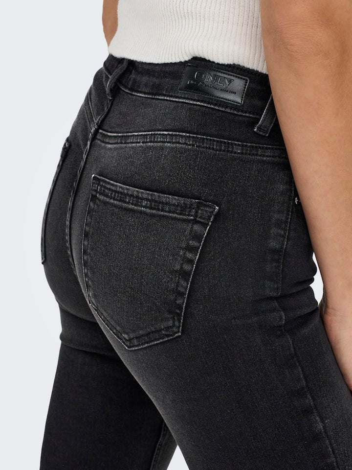 Onlblush Life Mid Sk Dnm Rea1099 No - Black Denim