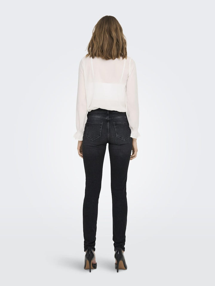 Onlblush Mid Sk Dnm Rea967 - Black Denim