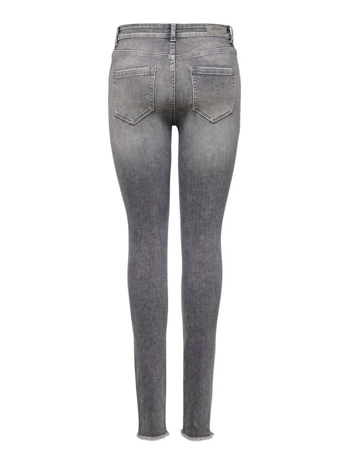 Onlblush Mid Sk Ank Raw Jns Rea0918. . 1938. - Grey Denim
