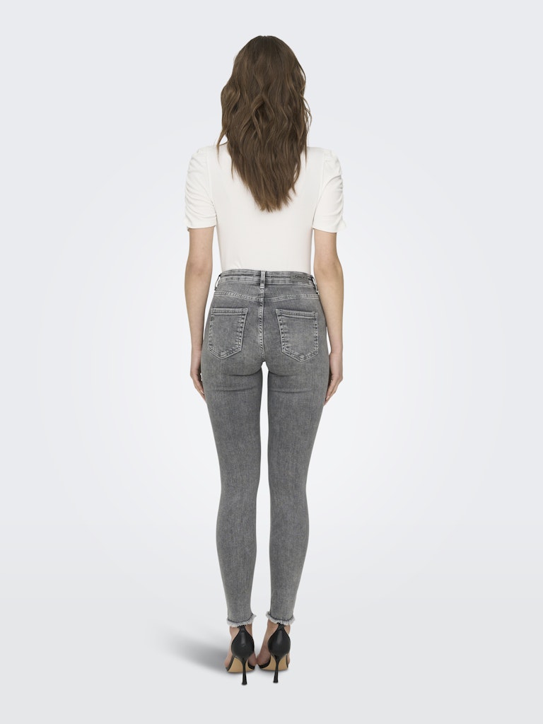 Onlblush Mid Sk Ank Raw Jns Rea0918. . 1938. - Grey Denim