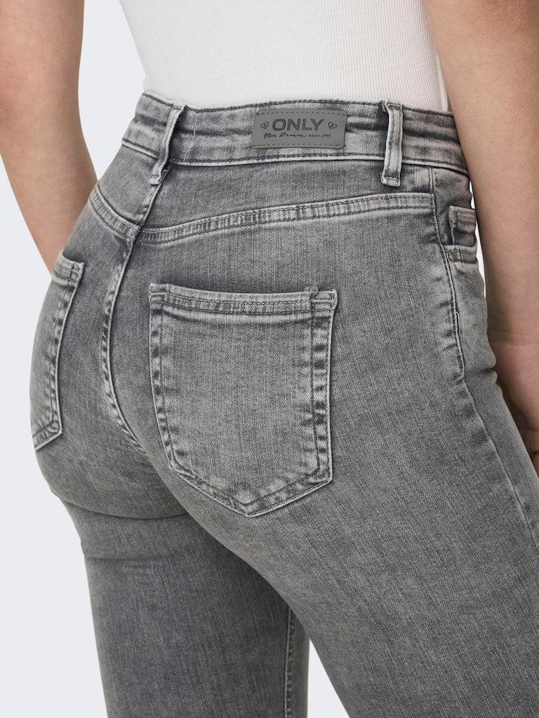 Onlblush Mid Sk Ank Raw Jns Rea0918. . 1938. - Grey Denim