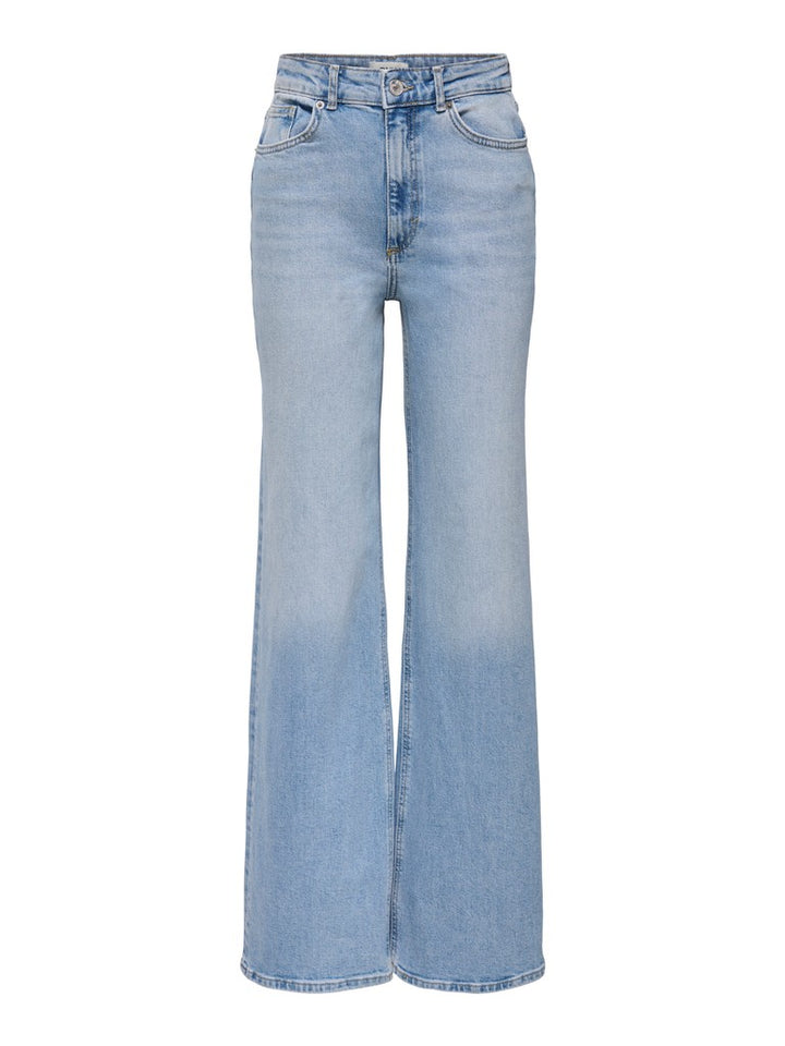 Onljuicy Life Hw Wide Leg Rea365  N - Blue Denim