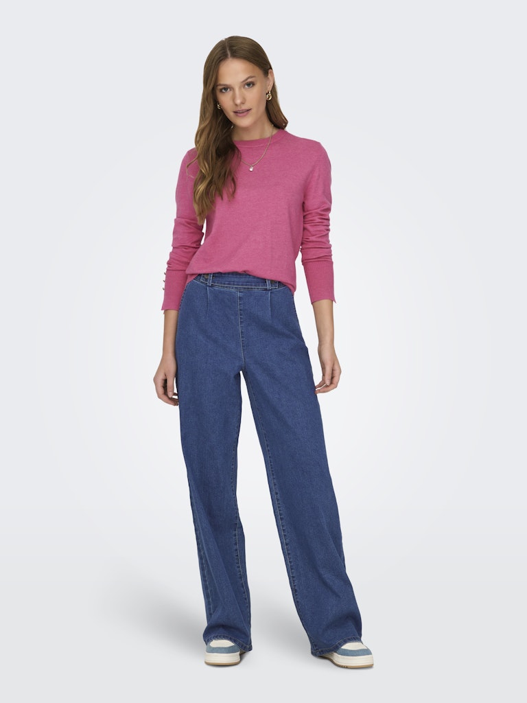 Jdygeggo Hw Wide Jeans Dnm Noos - Blue Denim