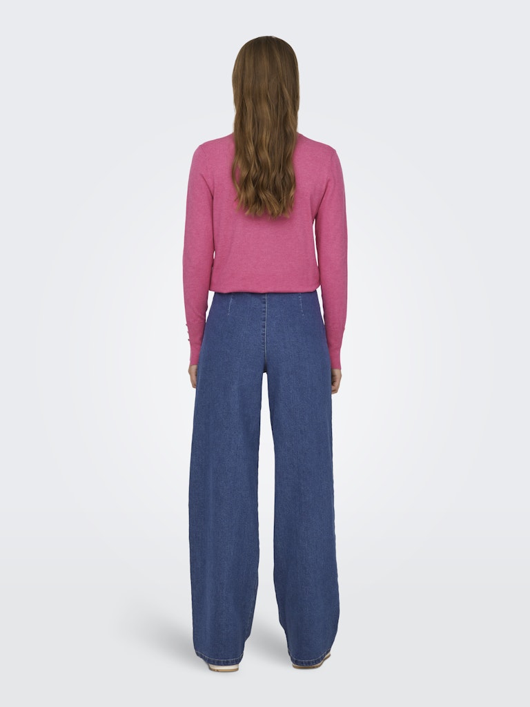 Jdygeggo Hw Wide Jeans Dnm Noos - Blue Denim
