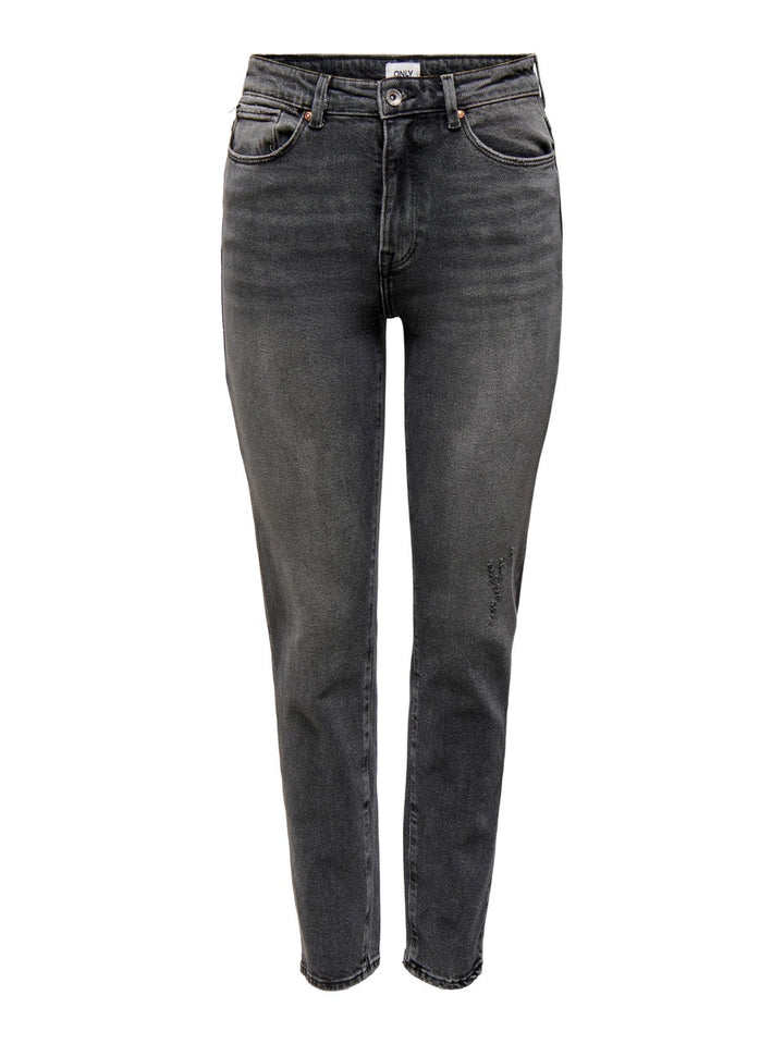 Onlemily Stretch Hw St Ank Cro614 N - Grey Denim