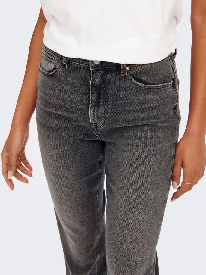 Onlemily Stretch Hw St Ank Cro614 N - Grey Denim