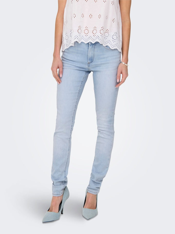 Onlblush Mid Skinny Dnm Tai006 - Lichtblauw