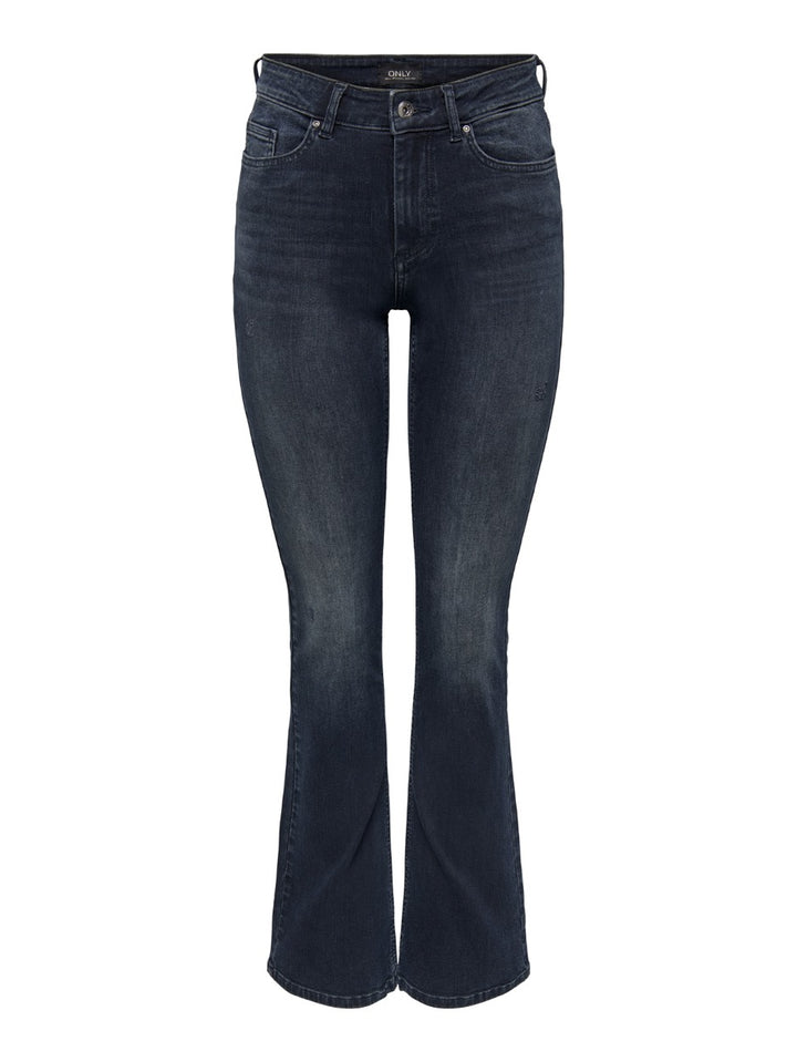 Onlblush Mid Flared Dnm Rea409 Noos - Blue Denim
