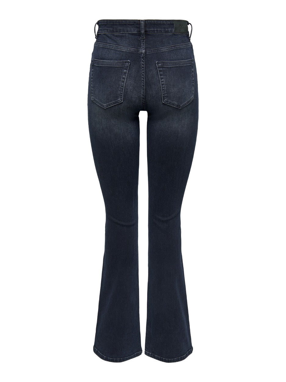 Onlblush Mid Flared Dnm Rea409 Noos - Blue Denim