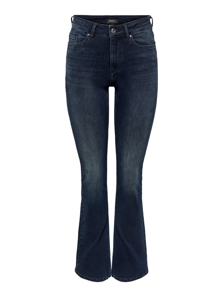 Onlblush Mid Flared Dnm Rea409 Noos - Blue Denim