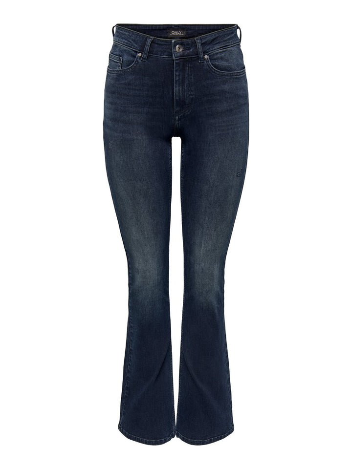 Onlblush Mid Flared Dnm Rea409 Noos - Blue Denim