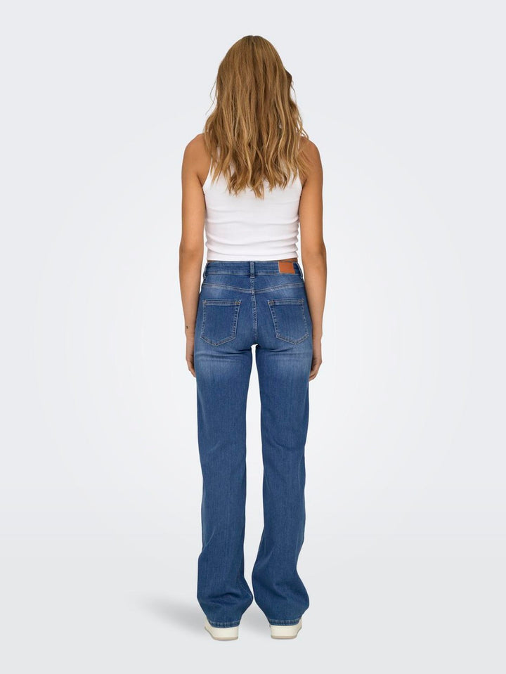 Onlblush Mid Straight Dnm Rea12187 - Blue Denim