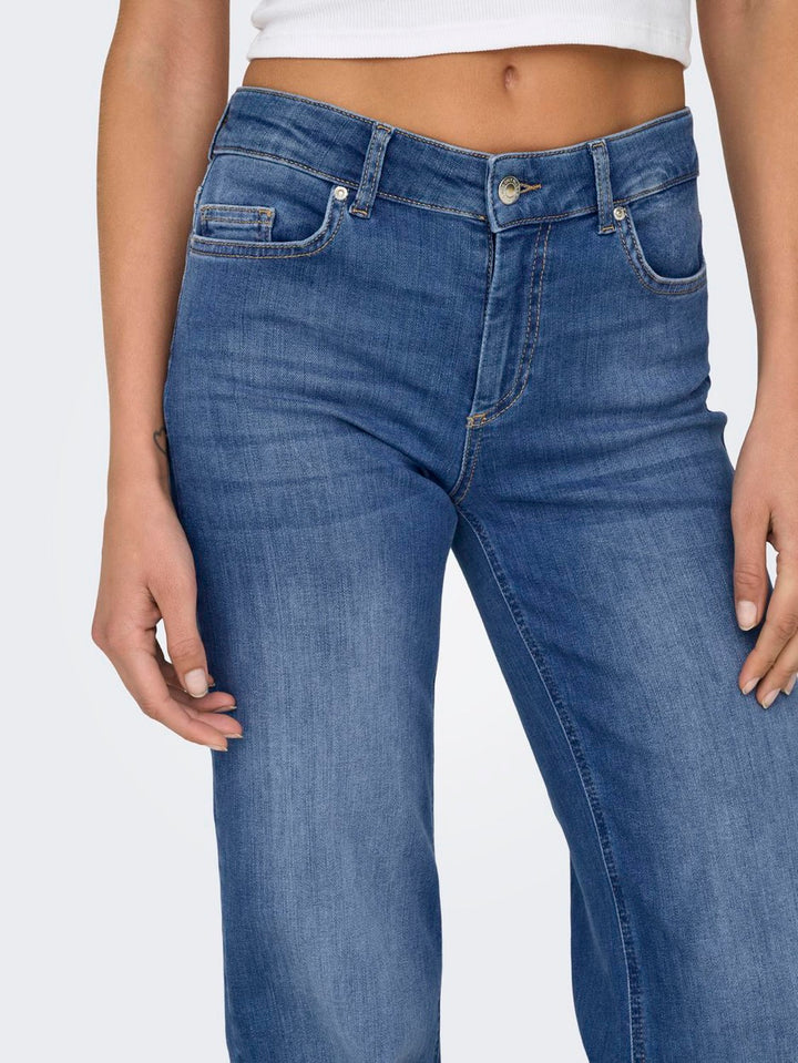 Onlblush Mid Straight Dnm Rea12187 - Blue Denim