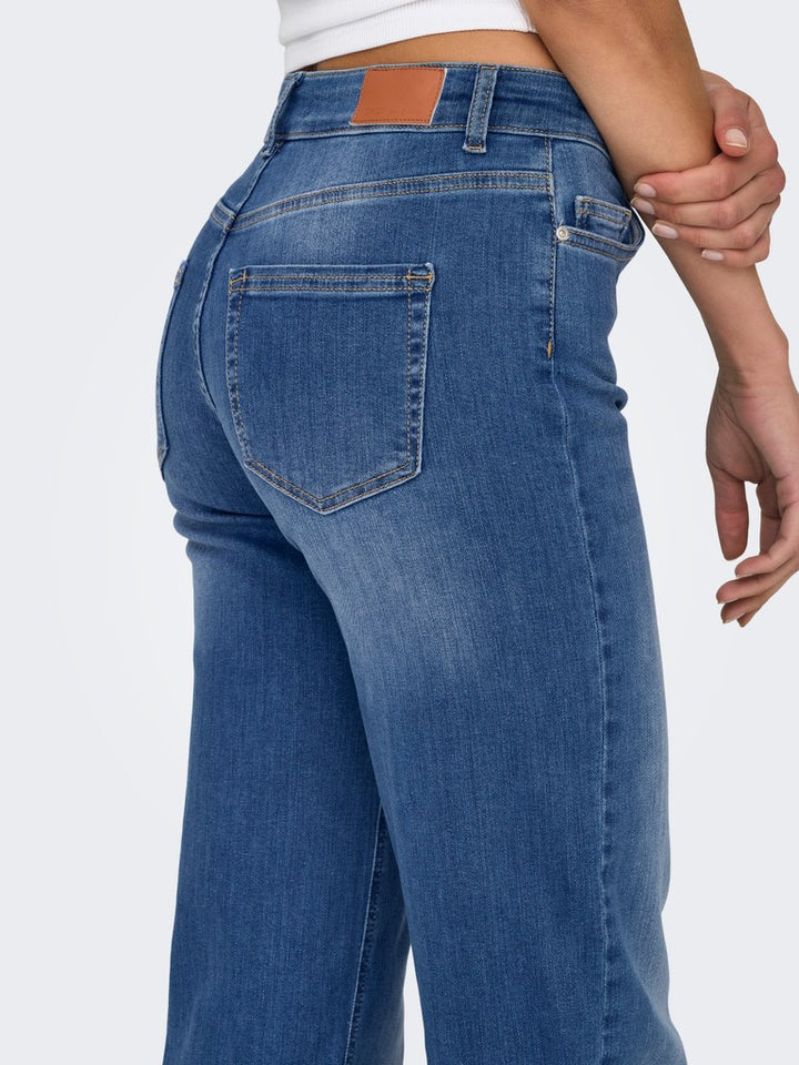 Onlblush Mid Straight Dnm Rea12187 - Blue Denim