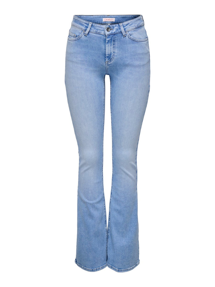 Onlblush Mid Flared Dnm Tai198 Noos - Blue Denim