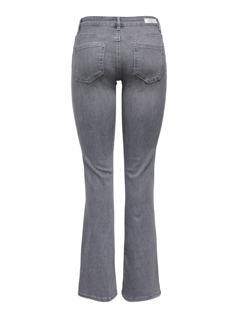 Onlblush Mid Flared Tai0918 Noos - Grey Denim