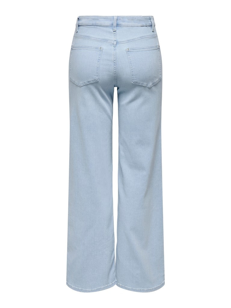 Onlmadison Blush Hw Wide Dnm Cro495 - Blue Denim