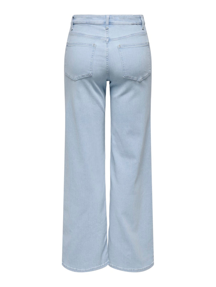 Onlmadison Blush Hw Wide Dnm Cro495 - Blue Denim