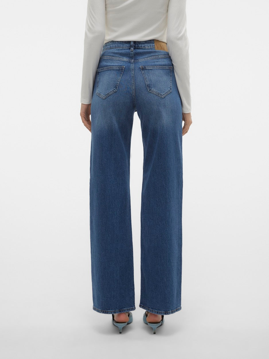 Vmtessa Hr Wide Jeans Ra380 Ga Noos - Blue Denim