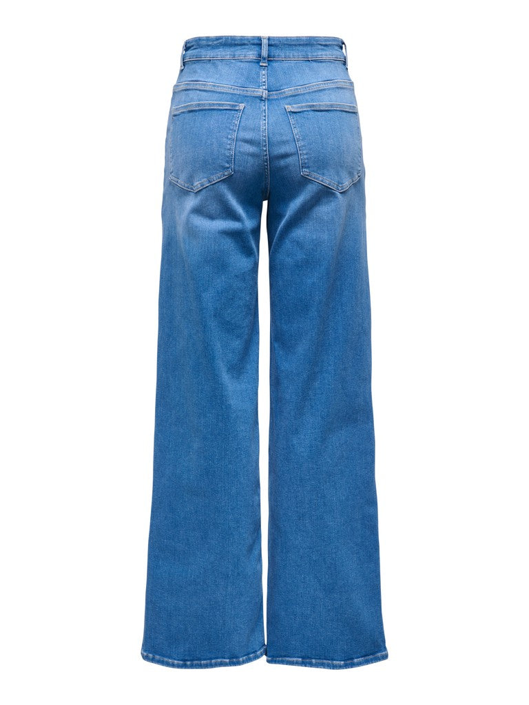 Onlmadison Blush Hw Wide Dnm Rea260 Noos - Blue Denim