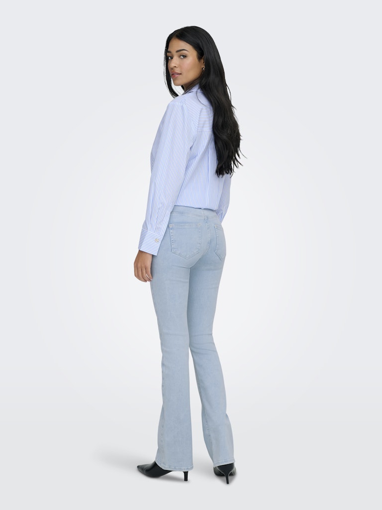 Onlblush Mid Flared Dnm Cro495 Noos - Blue Denim