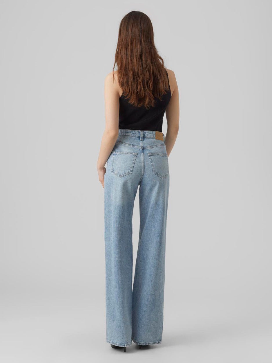 Vmtessa Hr Wide Jeans Ra339 Ga Noos - Blue Denim