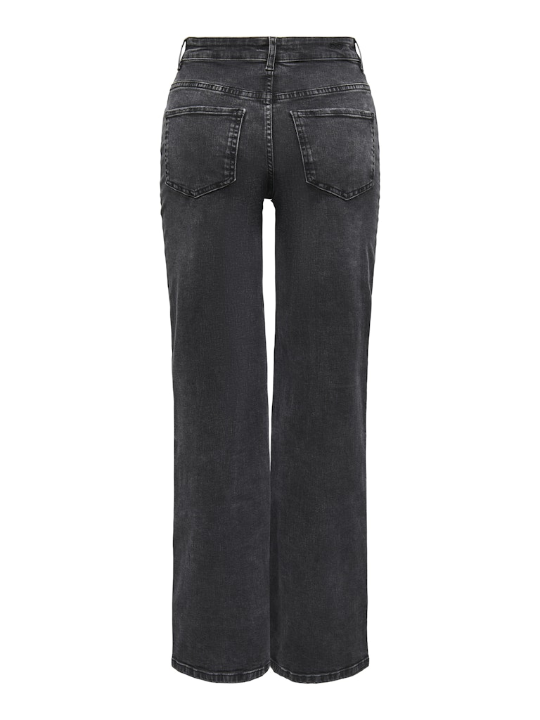 Jdyfelina-fina Hw Wide Dnm Jean Darkgrey - Black Denim