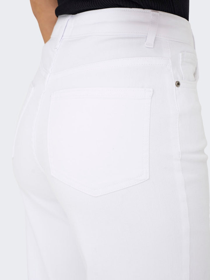 Onlmadison Blush Hw Wide Dnm Cro Noos - Wit