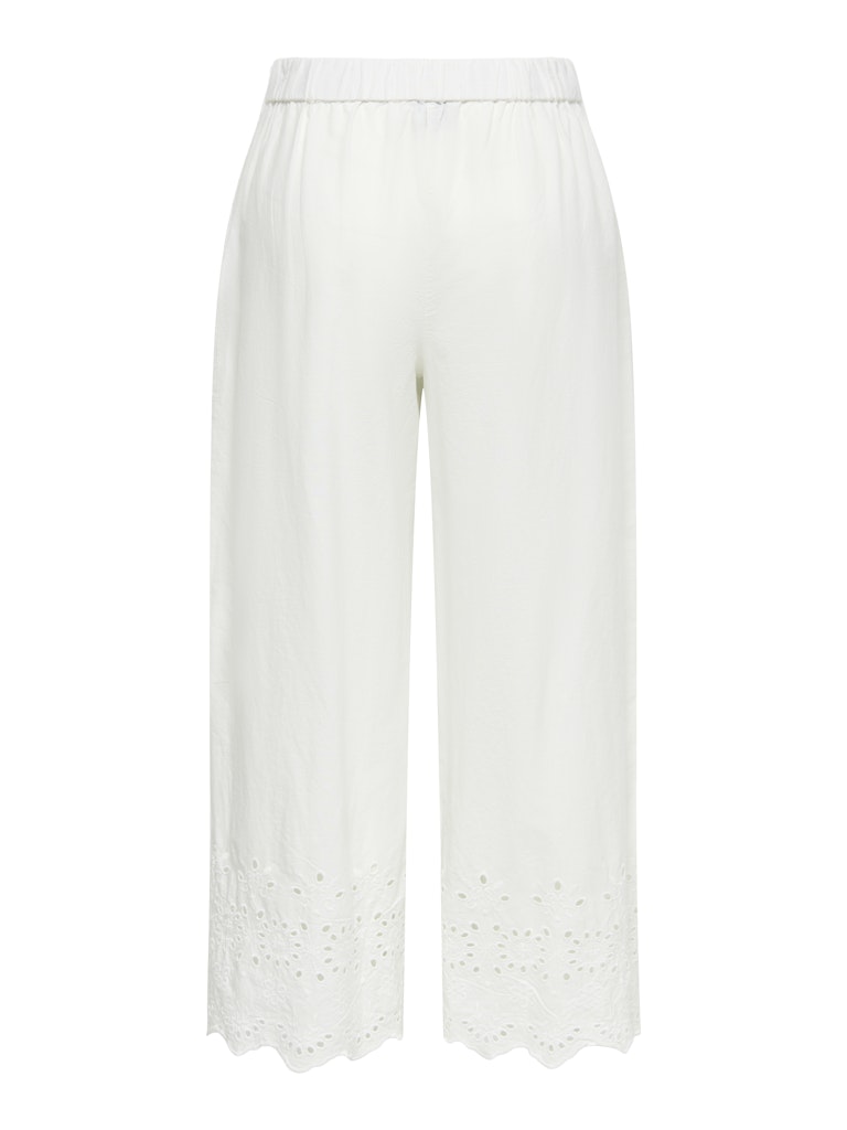 Jdymarina Hw Emb. Ankle Pant Wvn - Wit