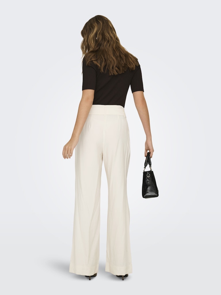 Onltila Life Hw Belt Wide Pant Tlr - Ecru