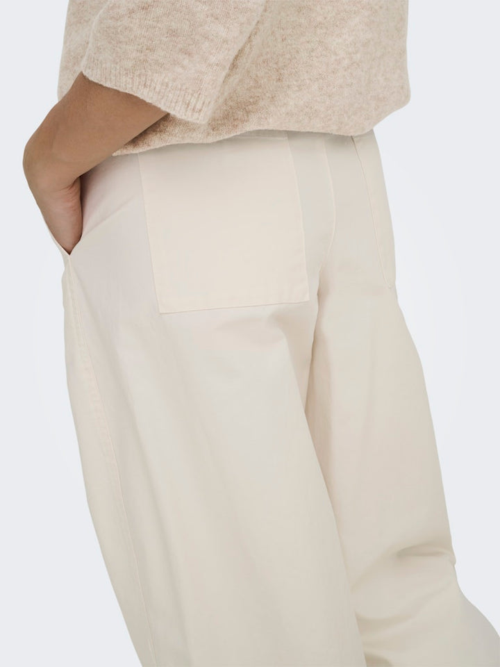 Jdyselma Hw Barrel Pants - Beige