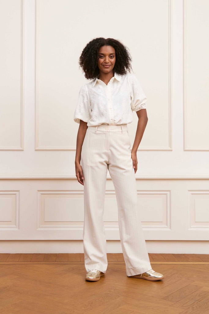 Trouser Delphine - Ecru Dessin
