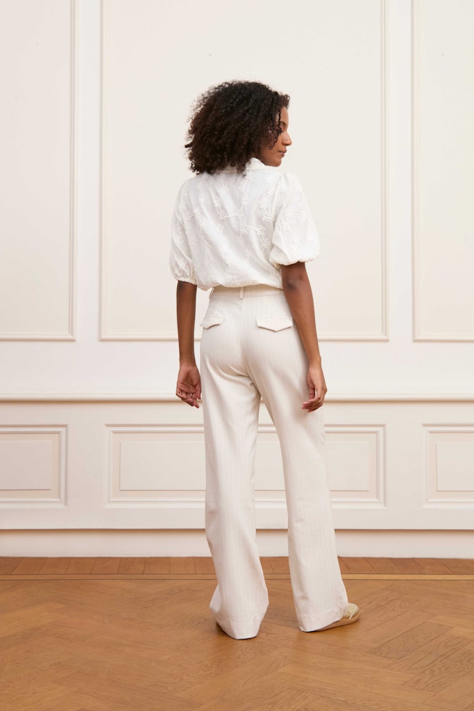 Trouser Delphine - Ecru Dessin
