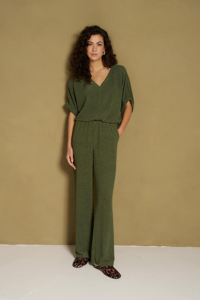 Pant Mea - Mid Rise Relaxed - Army