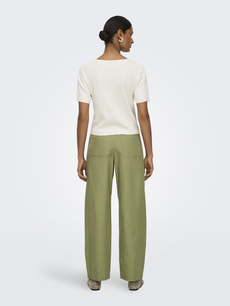 Jdyselma Hw Barrel Pants - Army