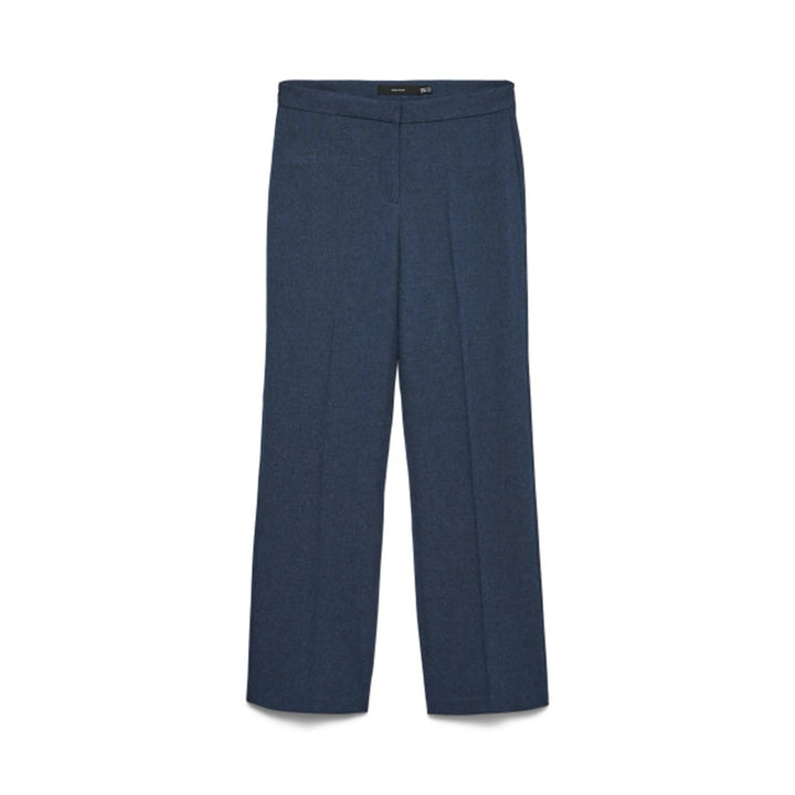 Vmfalke Mw Straight Pant Boo - Blue Denim