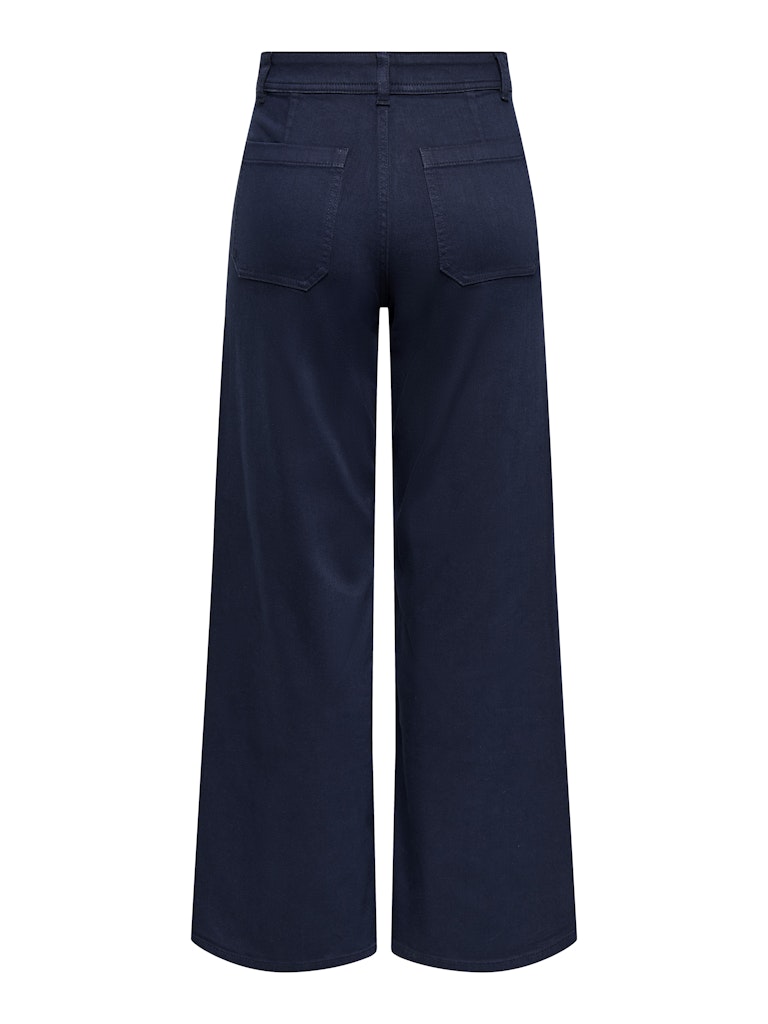 Jdyiris Stretch Hw Wide Pant Pnt Noos - Navy