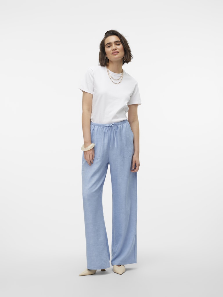 Vmmelaney Hw Loose Pant - Lichtblauw