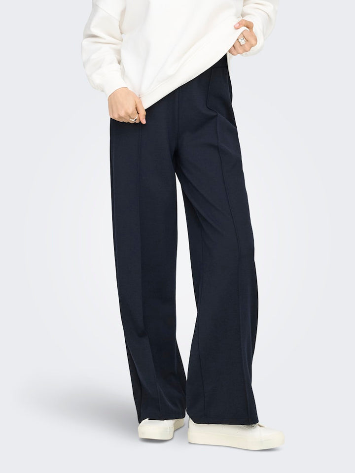 Onlatlas Wide Pin Pant Swt - Navy