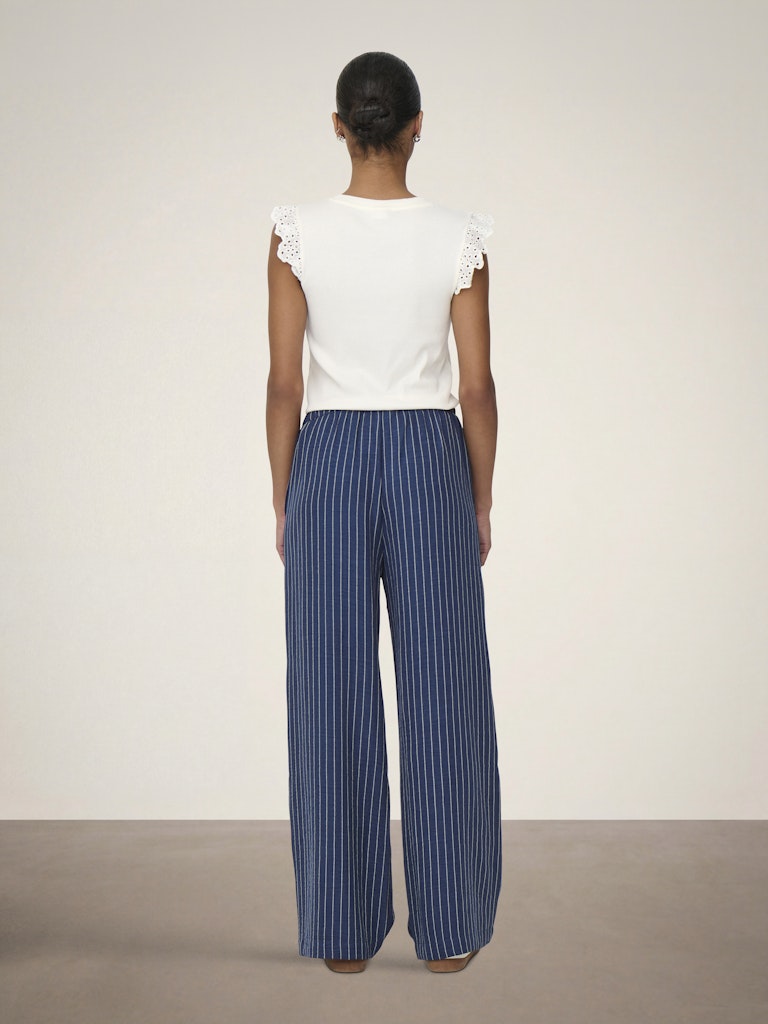 Jdypower Mw Wide Pant Wvn Noos - Blauw Dessin