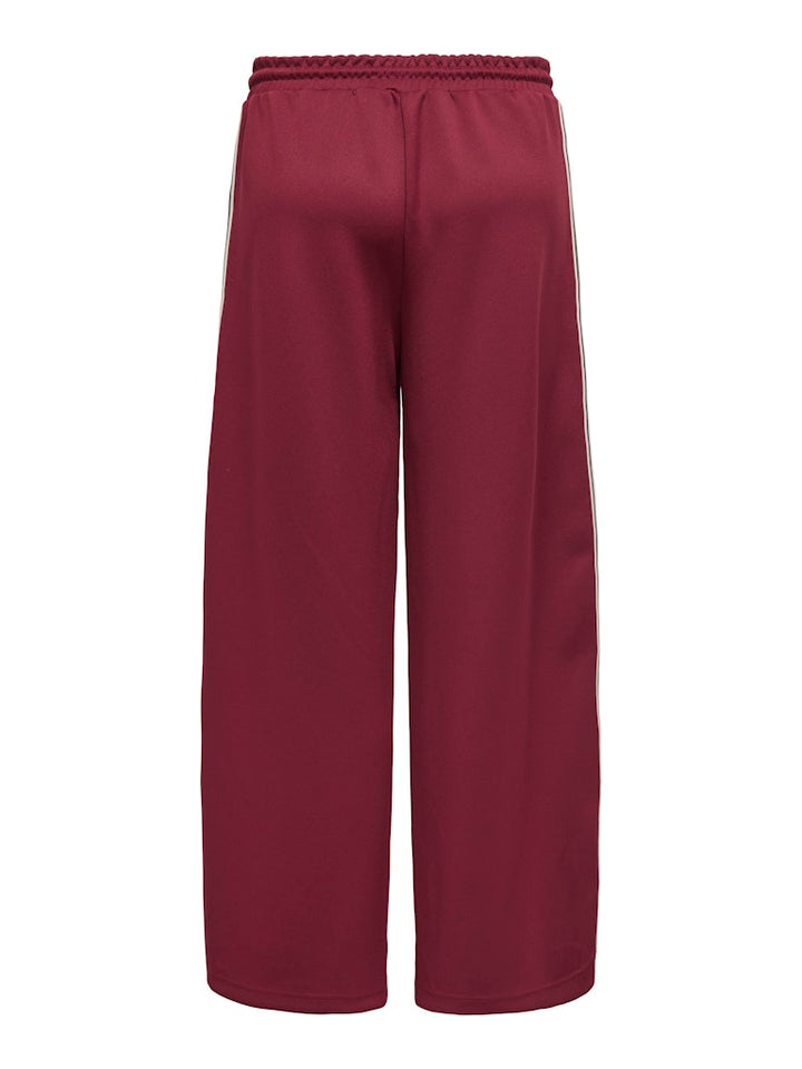 Onlasta Wide Stripe Pants Swt - Wijnrood