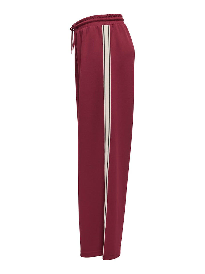Onlasta Wide Stripe Pants Swt - Wijnrood