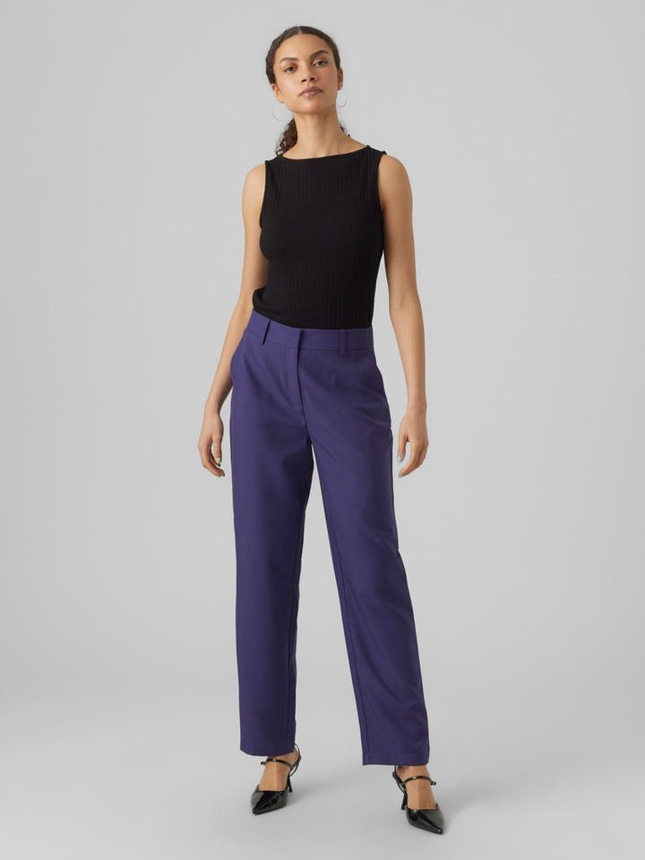 Vmcapri Hr Straight Pant Bf - Paars