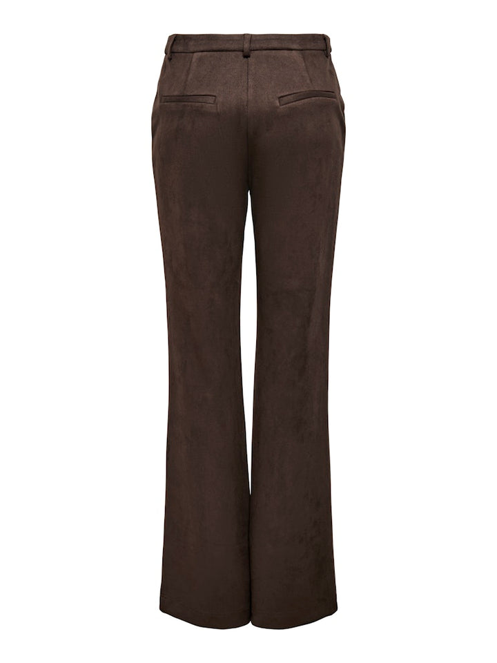Onlylva Life Faux Suede Flare Pant Tlr - Bruin